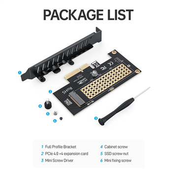 Generic M.2 NVME SSD to PCIe 4.0 Adapter Card X4